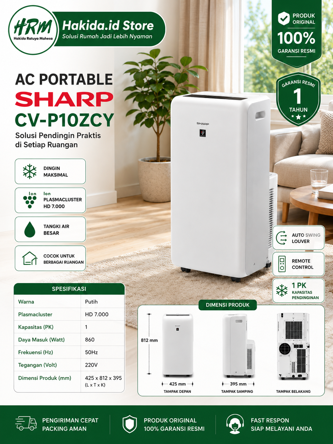 AC Portable CV-P10ZCY